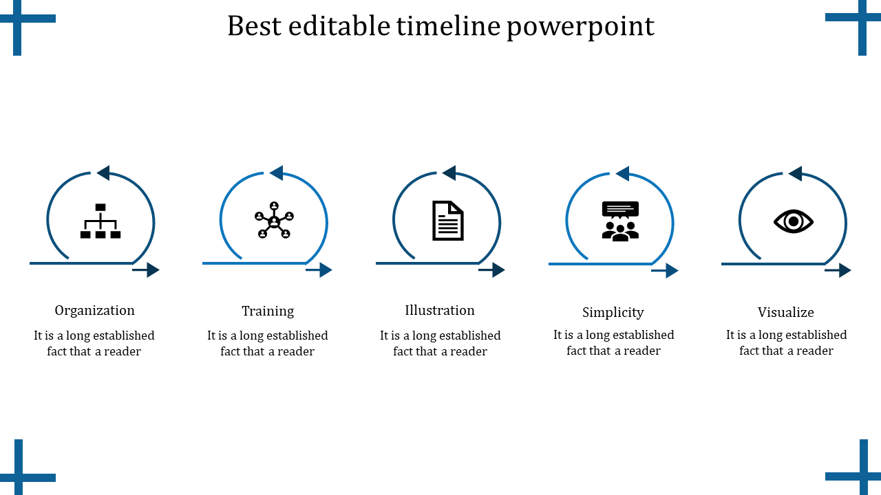 Editable Timeline PowerPoint template and Google Slides